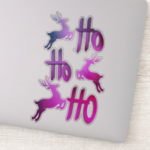 Pegatina Púrpura y violeta decorativa ho reno
