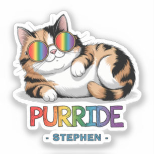 Pegatina Purride - Orgullo Gato de Guay LGBTQ