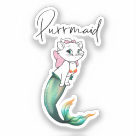 Pegatina Purrmaid de gatito de gatito de comadreja - Diseño