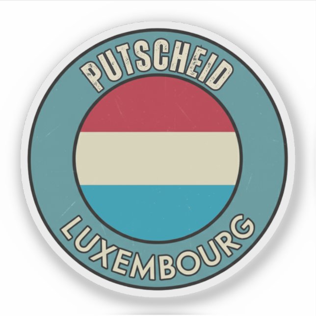 Pegatina Putscheid, Luxemburgo (Anverso)