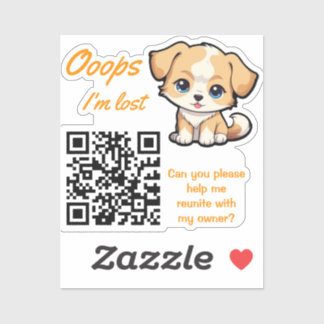 Pegatina QR para Devolución de Objeto Perdido Cach