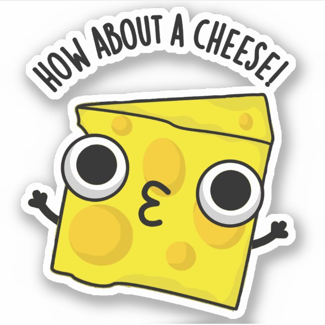 Pegatina ¿Qué Hay De Los Críticos Besos De Queso? (Anverso)