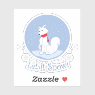 Pegatina ¡Que La Nieve! (Fox Ártica)