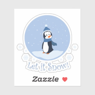 Pegatina ¡Que La Nieve! (Pingüino)