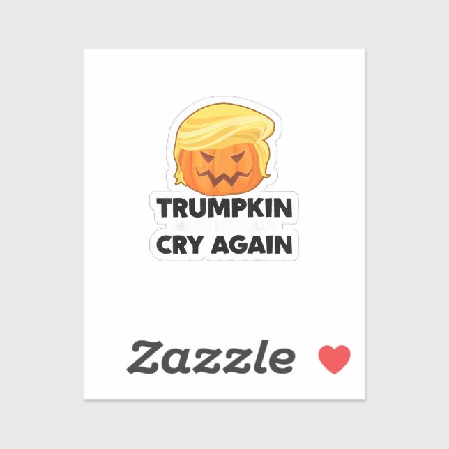 Pegatina Que los liberales lloren de nuevo Trumpkin Hallowe (Hoja)
