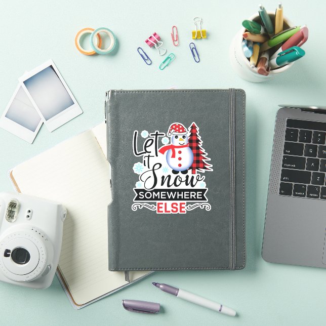 Pegatina Que Nieva En Otro Lugar (Funda para iPad)