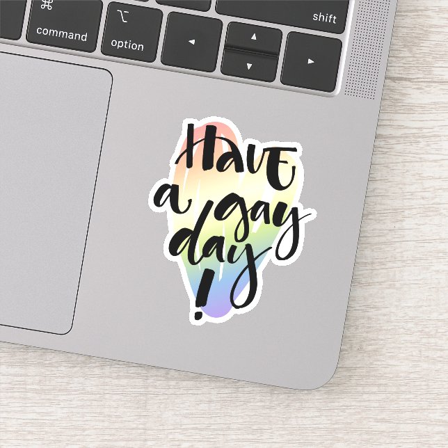 Pegatina Que tengas un día gay (Detalle)
