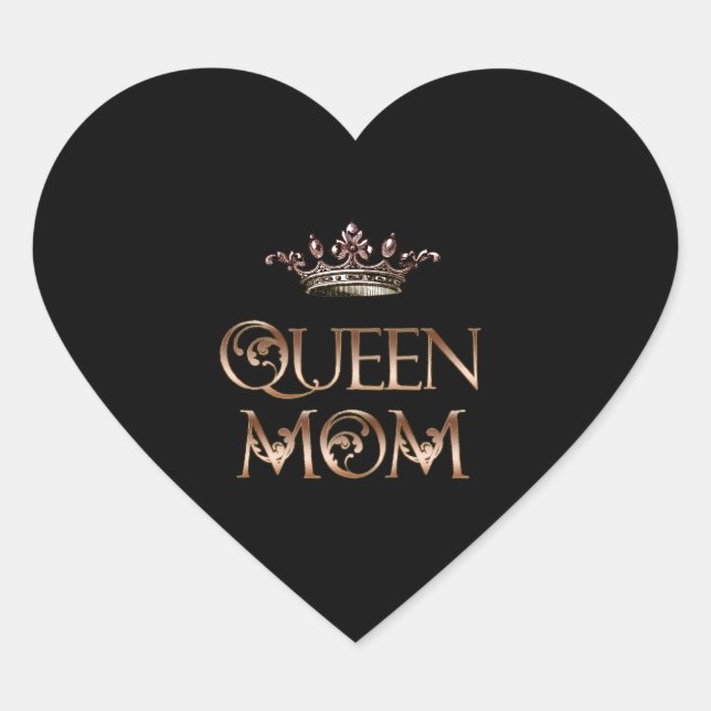 Pegatina Queen Mom (Anverso)