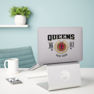 Pegatina Queens New York Black