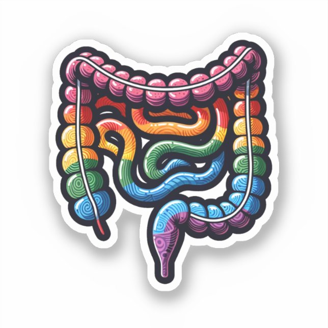 Pegatina Queer Colon (Anverso)