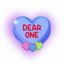 Querido Caramelo de San Valentín con Corazón Púrpu