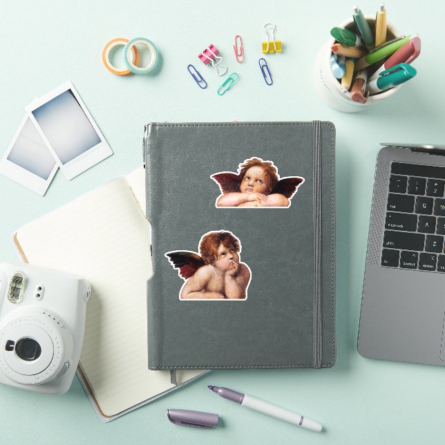 Pegatina Querubines, ángeles alados pintura de Raffael  (Funda para iPad)