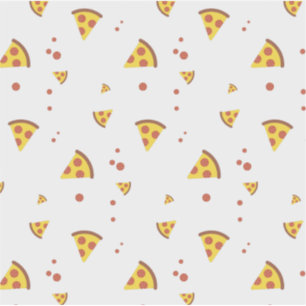 Pegatina Queso de pizza y pepperonis divertido patrón retro