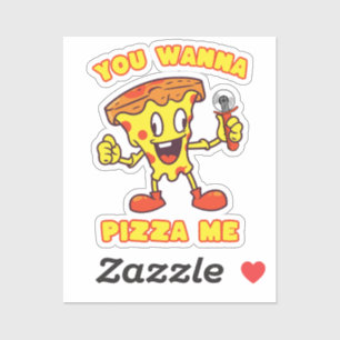 Pegatina Quieres Pizza Me