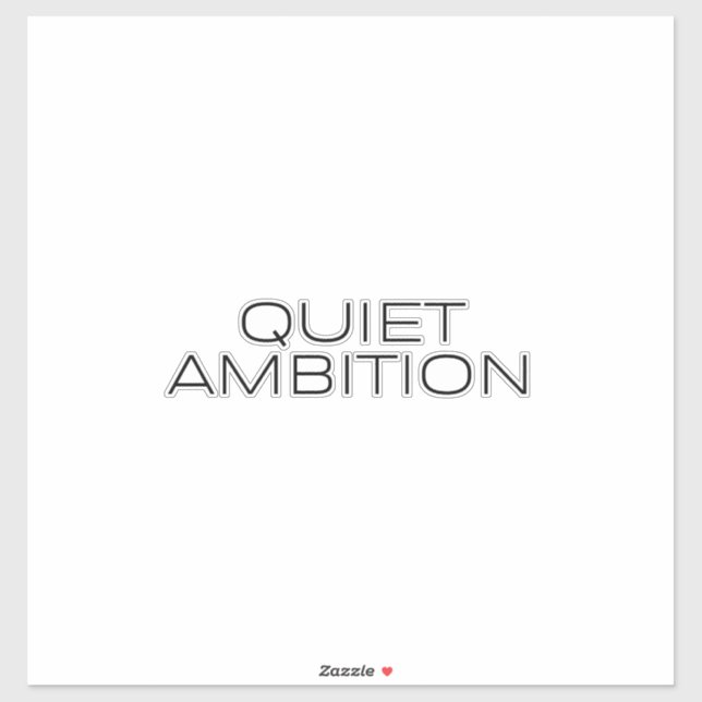 Pegatina Quiet Ambition Minimalist Laptop Sticker (Hoja)