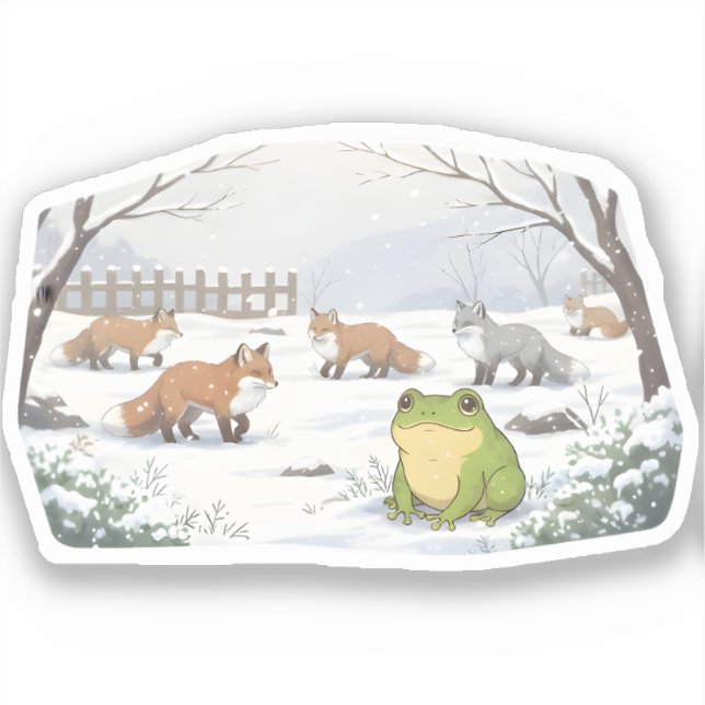 Pegatina Quiet Curiosity (Anverso)