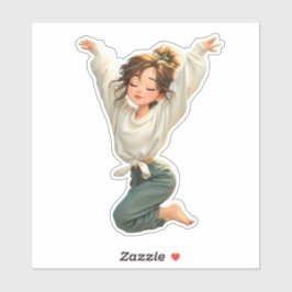 Pegatina Quiet Daydream Girl – Premium Art Sticker