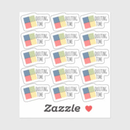 Pegatina Quilting Time Patchwork Crafter Hobby Bujo Planner