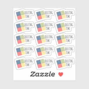 Pegatina Quilting Time Patchwork Crafter Hobby Bujo Planner