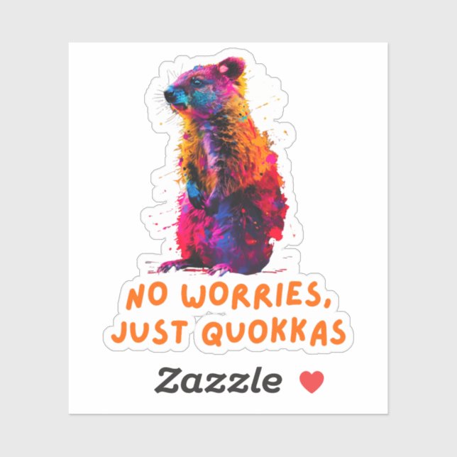 Pegatina Quokka (Hoja)