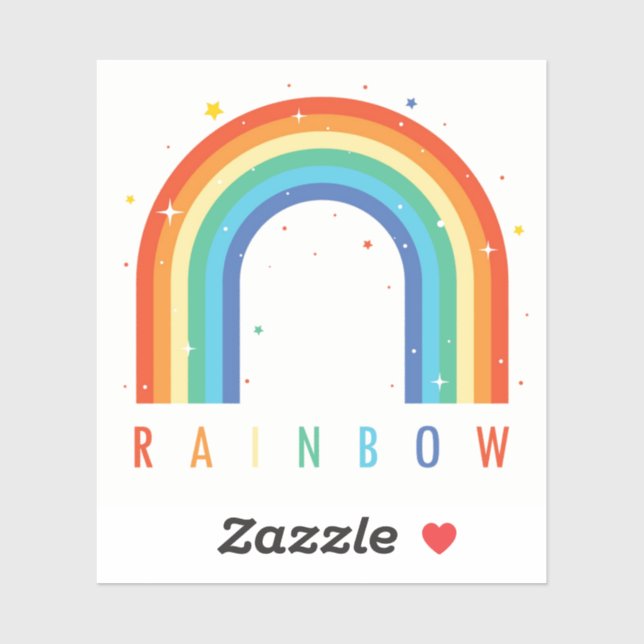 PEGATINA R A I N B O N (Hoja)