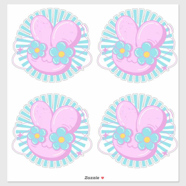 Pegatina Rabbit (Hoja)