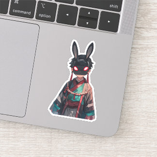 Pegatina Rabbit Mask Kimono Sticker – Dark Kawaii