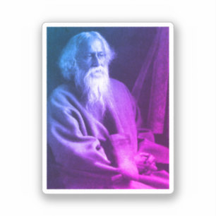 Pegatina Rabindranath Tagore