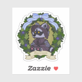 Pegatina Raccoon Custom-Cut Vinyl Sticker