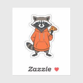 Pegatina Raccoon Pizza Sticker – Cute Cartoon Scrapbooking 