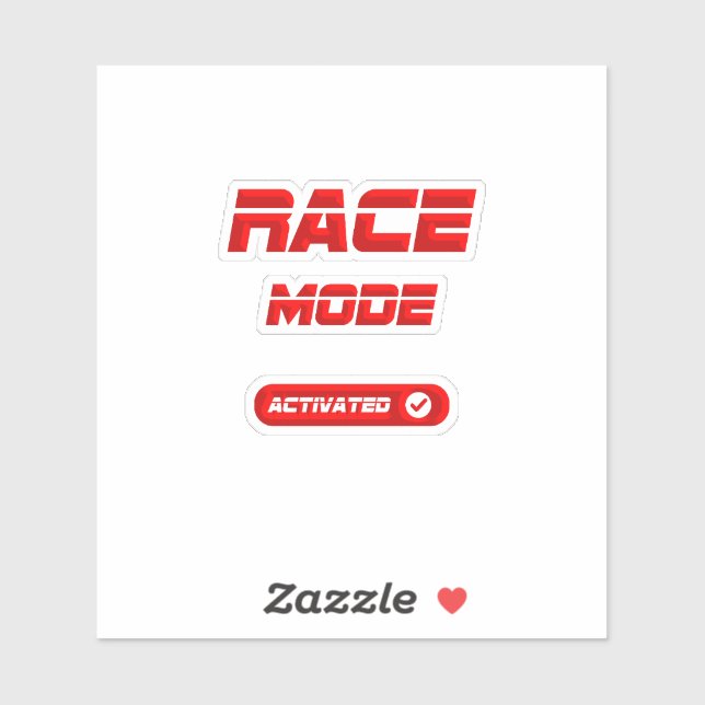 Pegatina Race mode (Hoja)