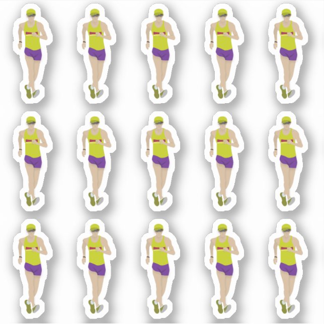 Pegatina Race Walking (Anverso)