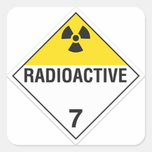 Pegatina radiactivo 7