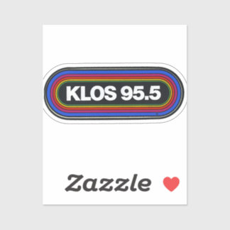 Pegatina Radio Klos fm rock clásico vintage