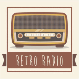 Pegatina Radio retro