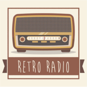 Pegatina Radio retro
