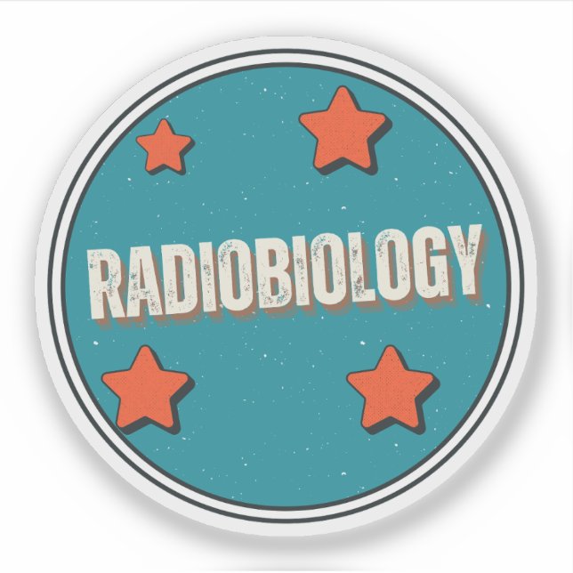 Pegatina Radiobiología (Anverso)