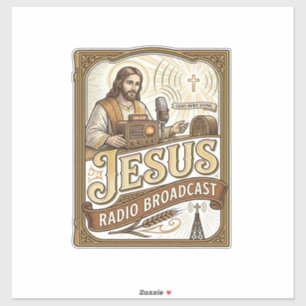 Pegatina Radiodifusión de Jesús Radiodifusión de Jesús Cris