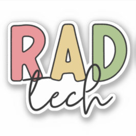 Pegatina Radiología Radiológica Tecnológica Rad Tech