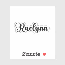 Pegatina Raelynn Name - Caligrafía manuscrita