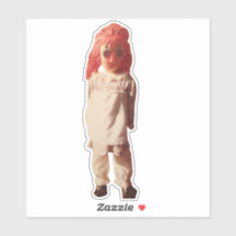 Raggedy Ann / Annabelle Personalizado-Pegatina de 