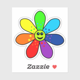Pegatina Rainbow Flower Vinyl Sticker
