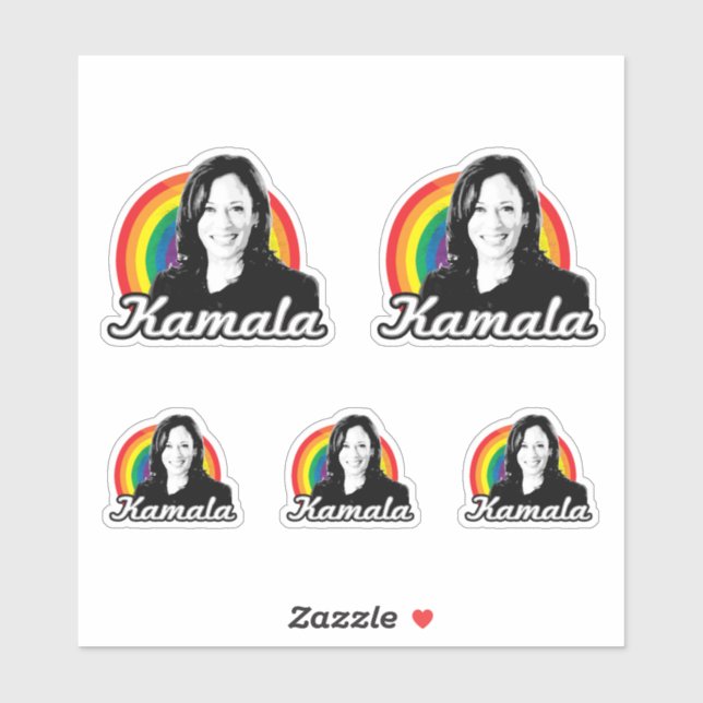 Pegatina Rainbow Kamala (Hoja)