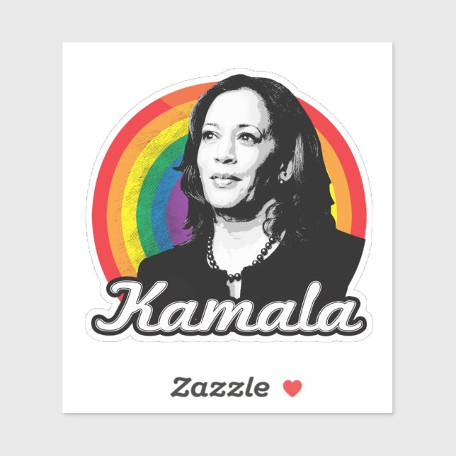 Pegatina Rainbow Kamala (Hoja)