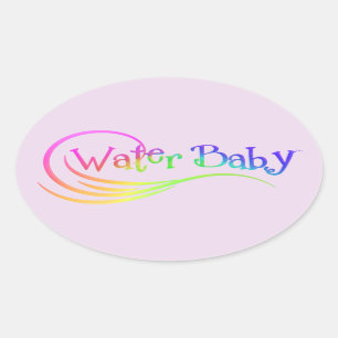 Pegatina Rainbow para bebé de agua