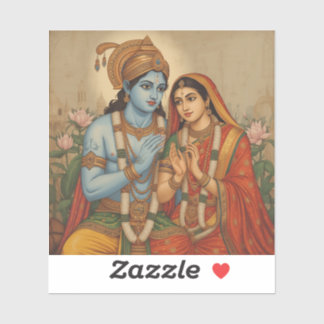 Pegatina Ram and Sita