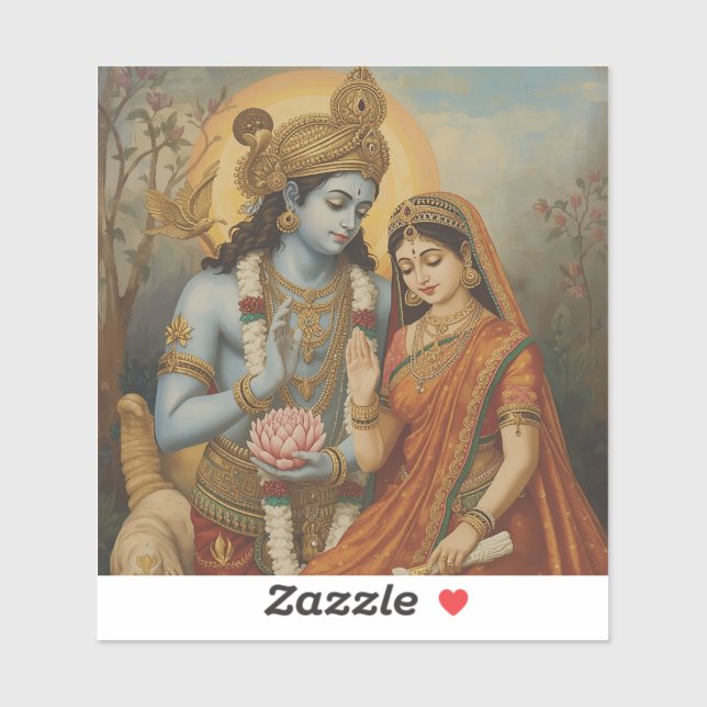 Pegatina Ram and Sita  (Hoja)