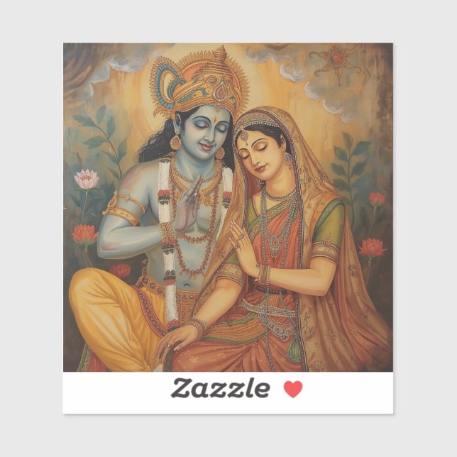 Pegatina Ram and Sita  (Hoja)