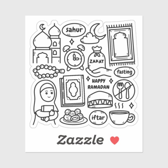 Pegatina Ramadan Kareem (Hoja)