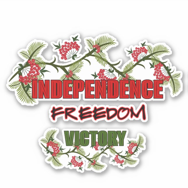 Pegatina Ramas del viburno (Anverso)